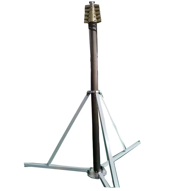 

6m 15m 20m 25m Project radar and Telecommunication Use Pneumatic Telescopic Mast and High Mast Lighting Pole
