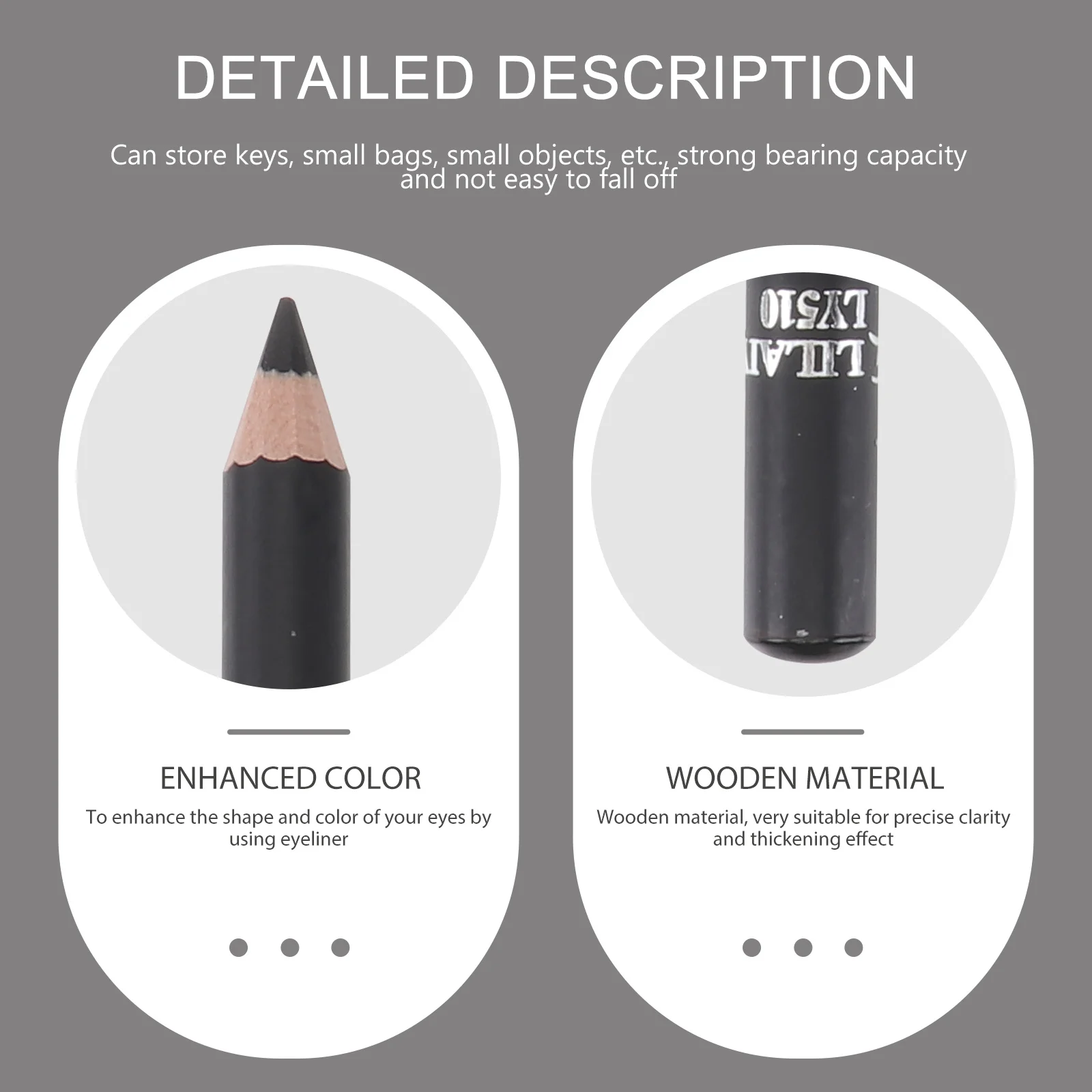 1Pcs Waterproof Eyeliner Liquid Pen Long Lasting Sweatproof Makeup Eyeliner for Precise Definition and Thickening