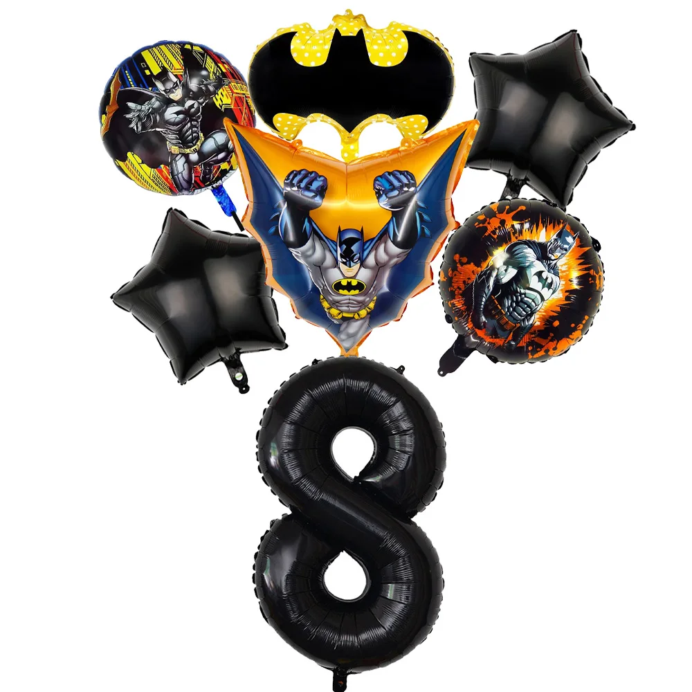 Hero Bats Geburtstagsdekorationen Fledermaus-Mann Themenparty-Zubehör Fledermaus-Luftballons Kindergeburtstagsgeschenke Babyparty-Zubehör – Detail 26