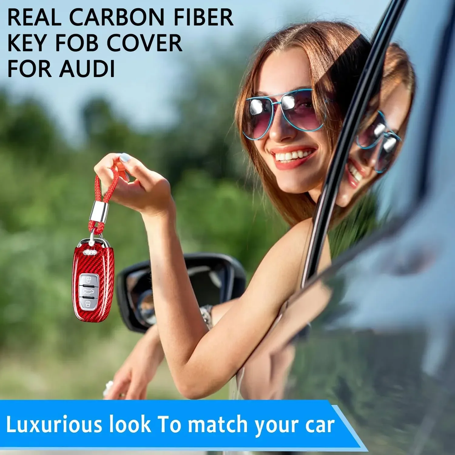 カーボンファイバーカーキーフォブプロテクター,アウディキープロテクター,Audia4-A8,q5,q8,r8,rs4,rs5,rs6,rs7,S4-S8,sq5,カーアクセサリー
