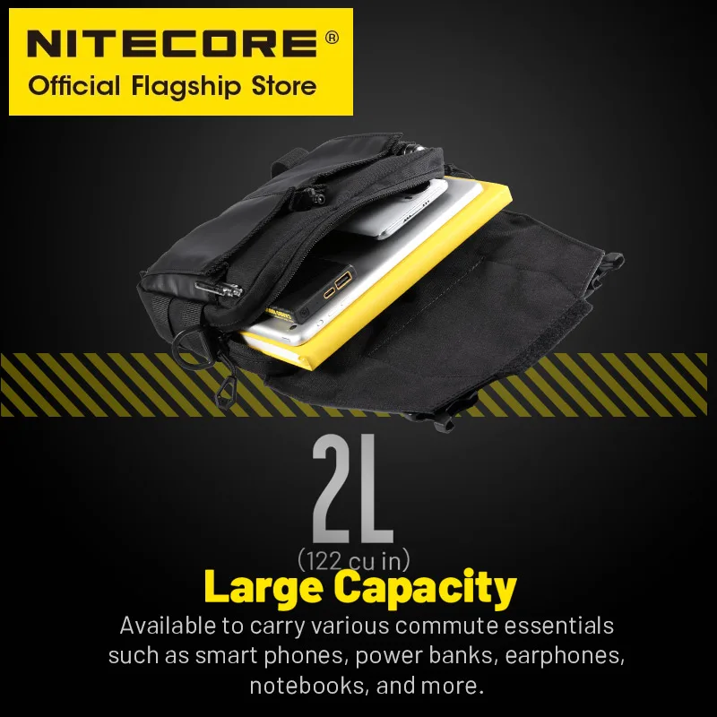 NITECORE SLB05 Commute Sling Bag Handbag Functional Tactical Chest Bags Shoulder Crossbody Bag Functional For iphone Xiaomi