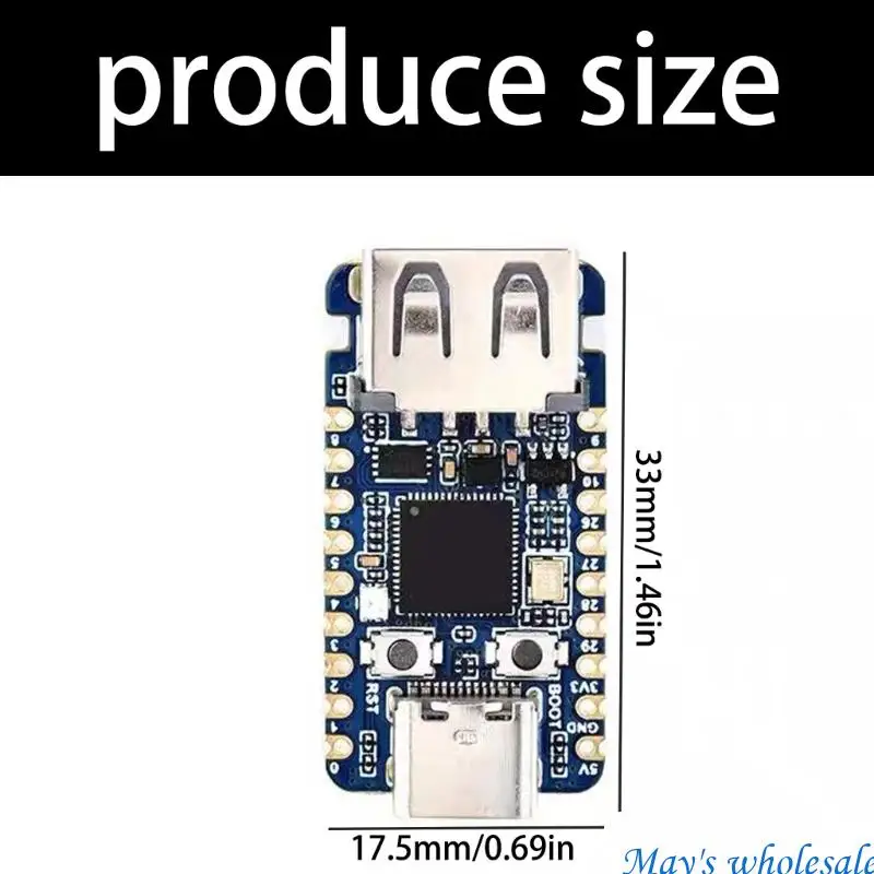 RP2350 Development Board with USB-A, USB C and 15 GPIO for Study 448A
