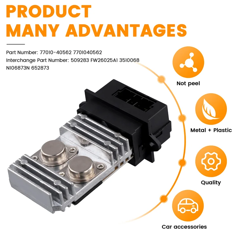 

7701040562 Car Heater Blower Motor Resistor Fan Heater Module For Renault Megane Scenic 1996-1999 77010-40562