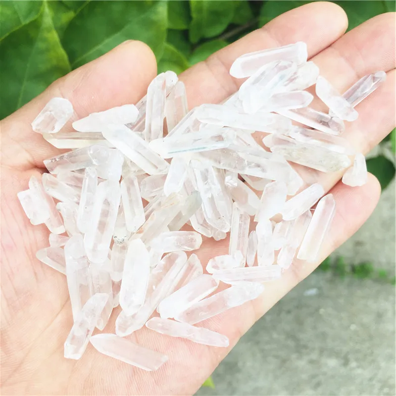 1000g New Clear Healing Crystal Stone Quartz Single Natural Clear Column Decoration Pointed Collectables DIY Craft Random S