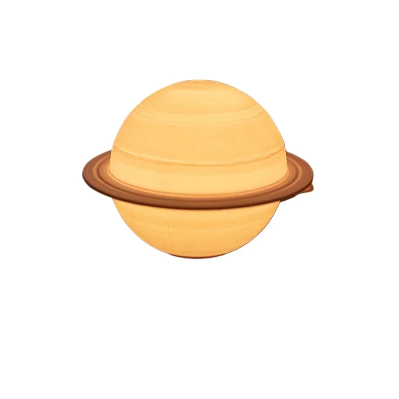 

Black Technology Creative Maglev Saturn Light 18cm Bedroom Atmosphere Three-color Light