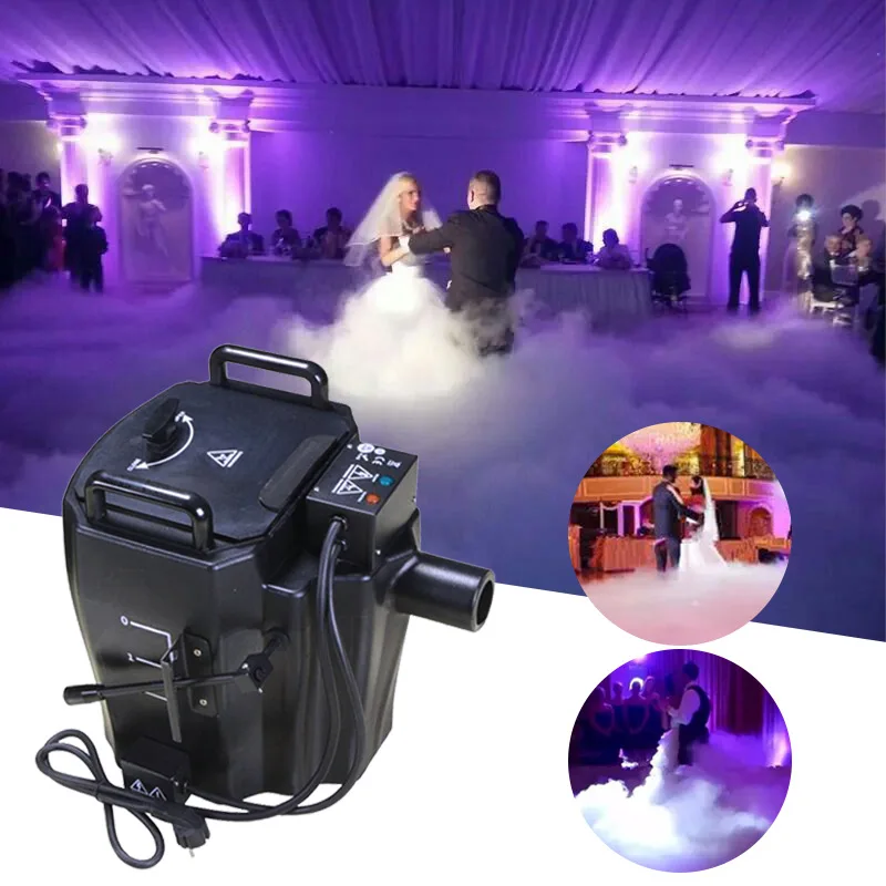 High-Power 6000W Dry Ice Fog Machine Low-Ground Dry Ice Machine For DJ Disco Wedding Party Dry Ice Equipment