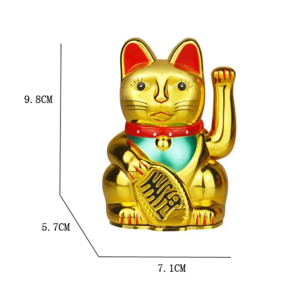 

AA Batteries Lucky Cat Cute Cat Shape Gold Nuggets Home Decoration Light Brightness Manual Measurement Deviation