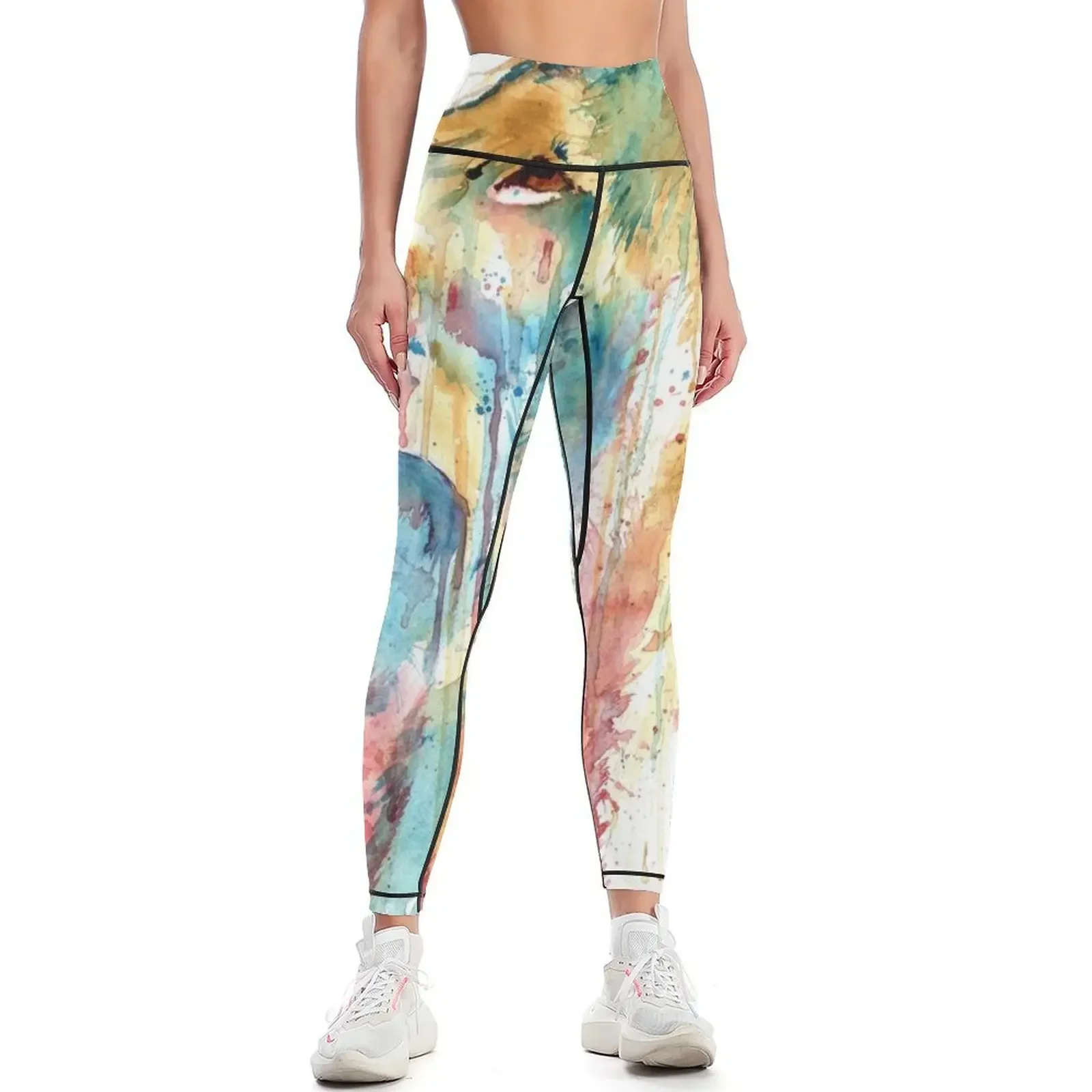 

Aslan the Lion Leggings sportswear woman gym 2025 gym top gym's sportswear for physical Womens Leggings
