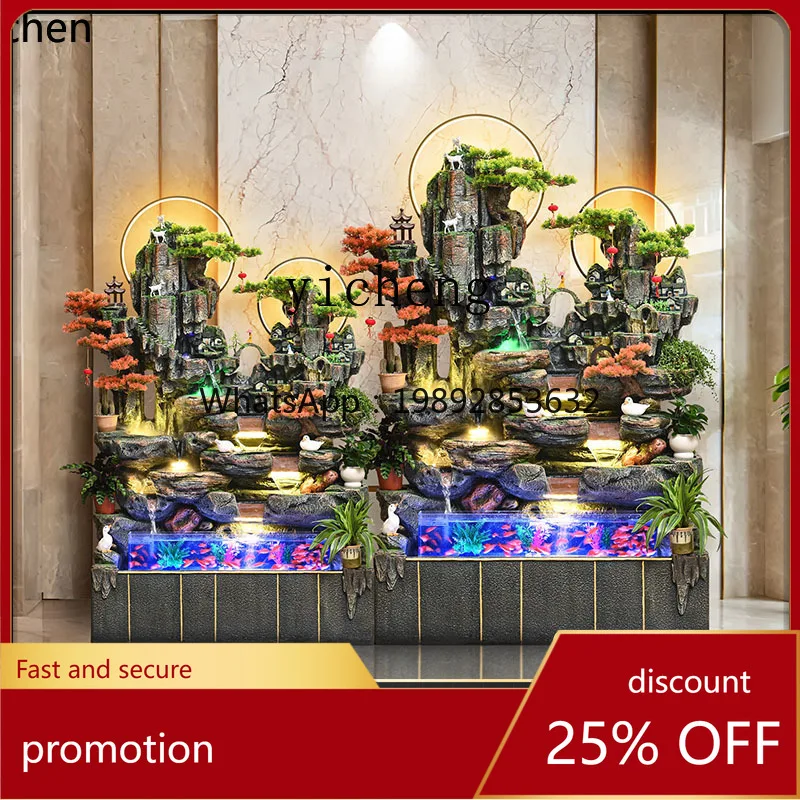 YFY   large floor rockery fish pond flowing water fountain ornament living room outdoor entrance landscape decoration