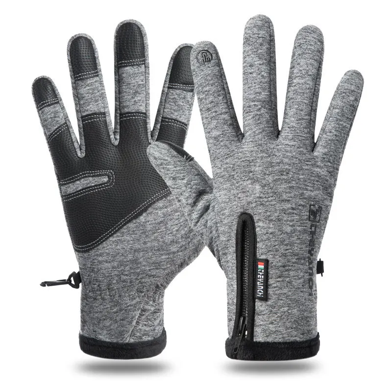 Gloves Winter Cycling Waterproof Antislip Touch Screen Warm Ski Glove Full Fingers Outdoor Cycling Motorcycle  Riding Mitten