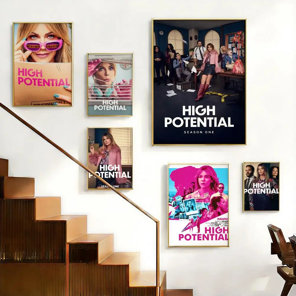 Trending TV Series High Potential Poster HD Self-Adhesive No Residue After Removal Ideal for All Kinds of Wall Decor