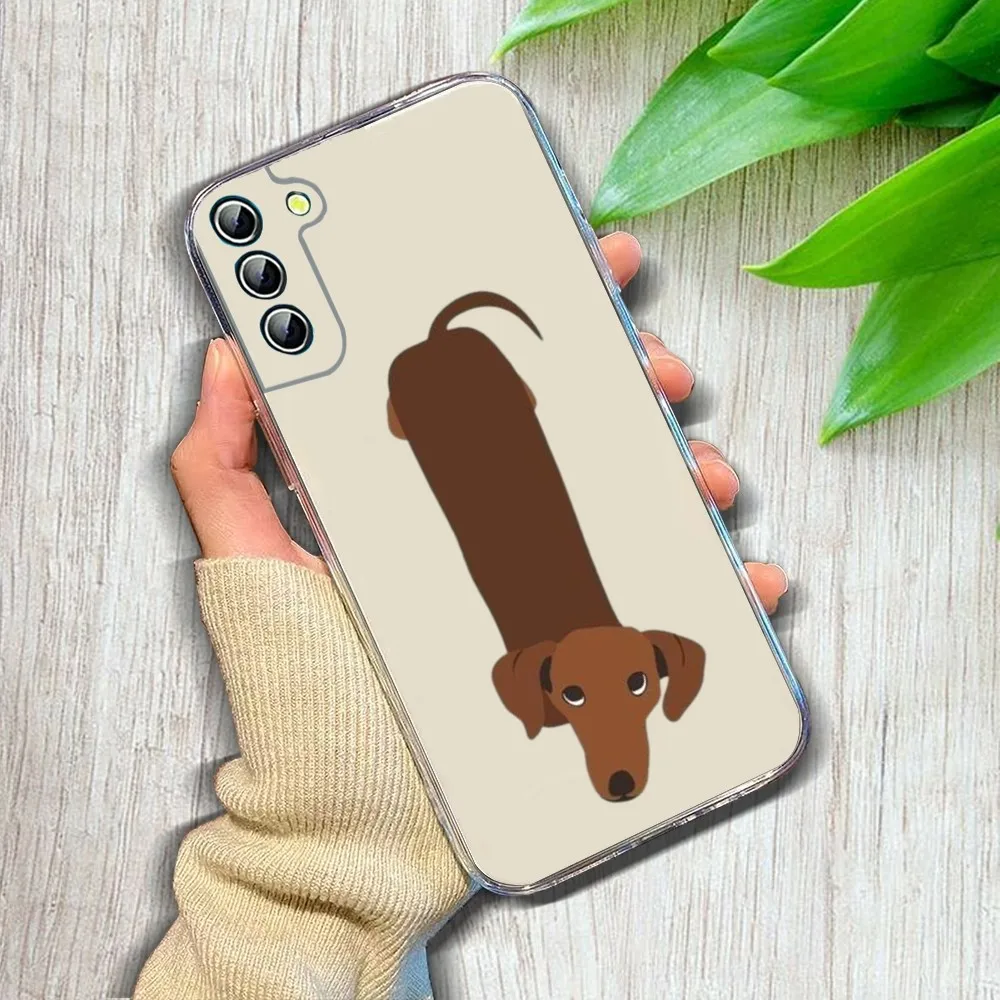 Dachshund Silhouette Dog Phone Case For Samsung GalaxyA 10 20 30 50s 70 51 52 71 4g 12 31 21 31 S 20 21 Plus Ultra