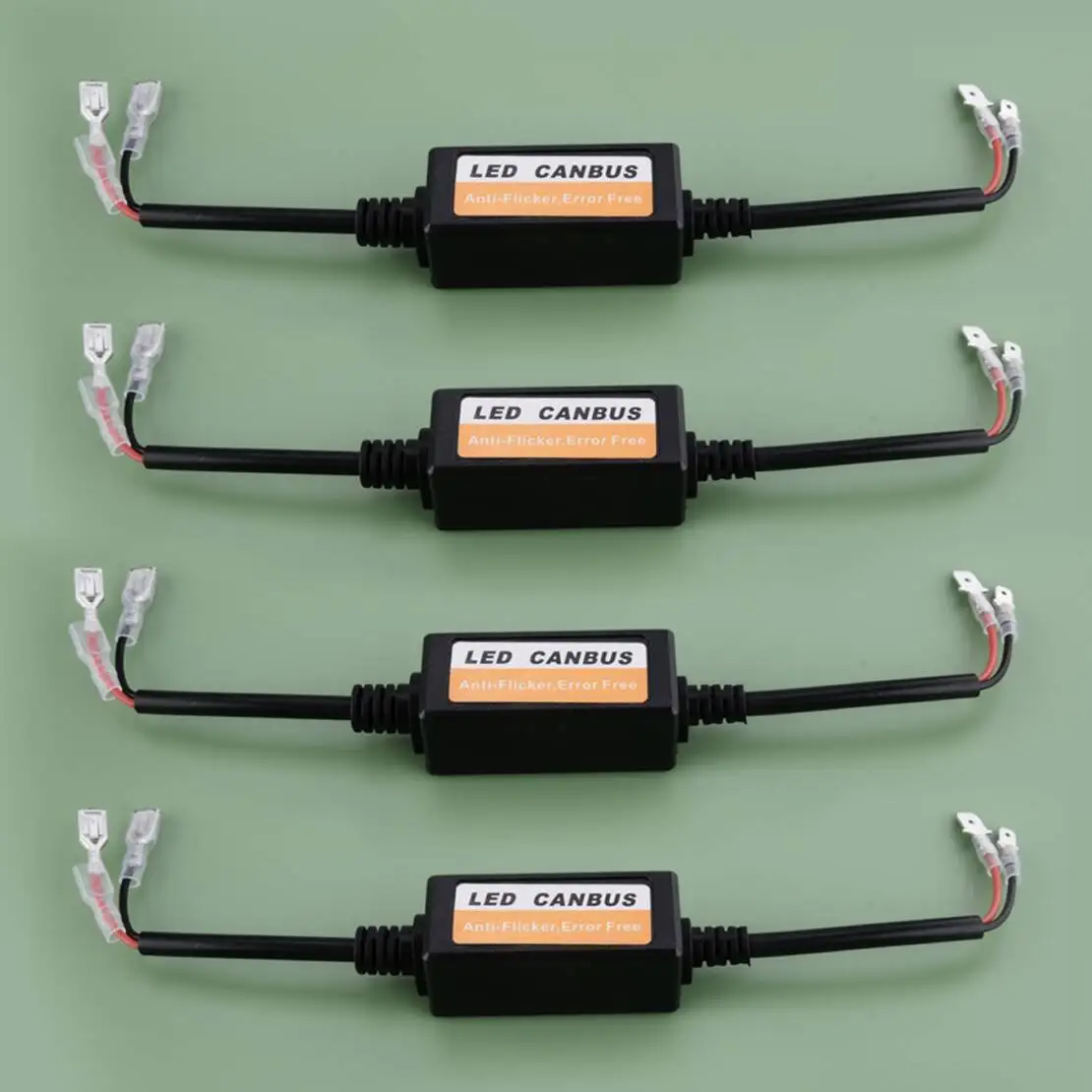 

4 шт. автомобильный H1 H3 светодиодный декодер фар устройство Canbus анти-мерцающий резистор адаптер без ошибок Canceler 9-12 В 10-60 Вт