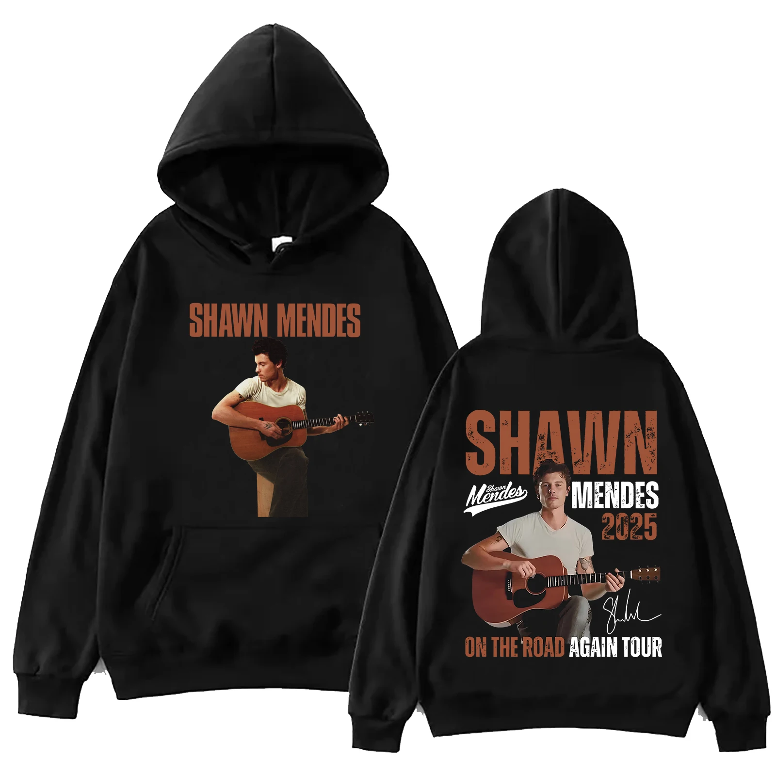

Толстовка с капюшоном Shawn Mendes on The Road Again Tour 2024, мужской и женский пуловер в стиле Харадзюку, одежда Y2k, топы