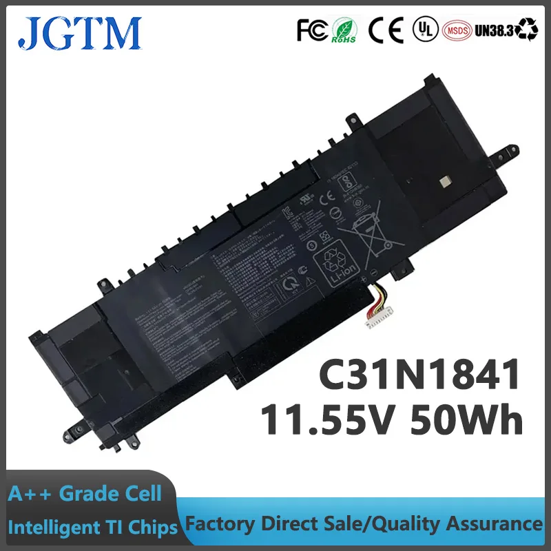 JGTM C31N1841 11.55V 50Wh Laptop Battery For Asus ZenBook UX334FL UX334FA UX333FAC UX433FL UX433FLC UM433DA