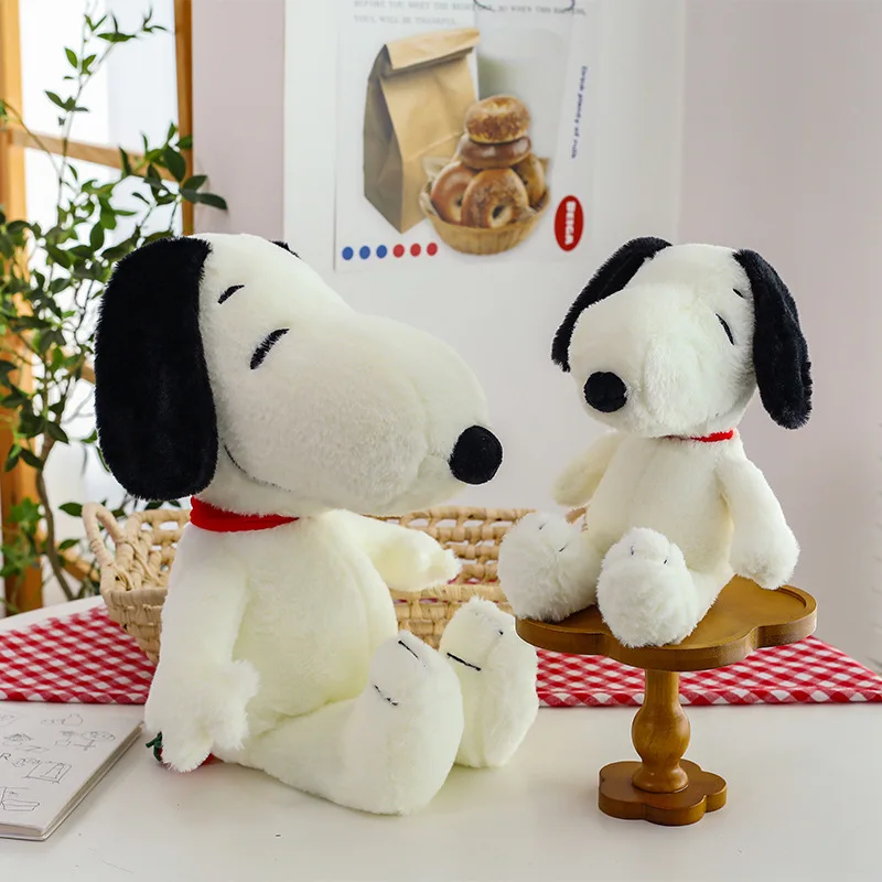 Pluszak Snoopy 35-50 cm, miękki, przytulny, pluszowy, z kreskówki anime, wygodny do przytulania, idealny na prezent urodzinowy dla dziewczynki.