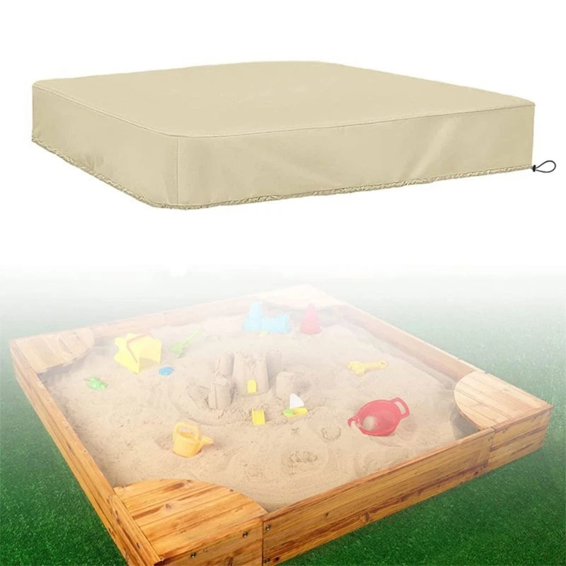 Square Sandboxes Sandpit Lid with Easy Cleaning for Home Backyard Play Areas