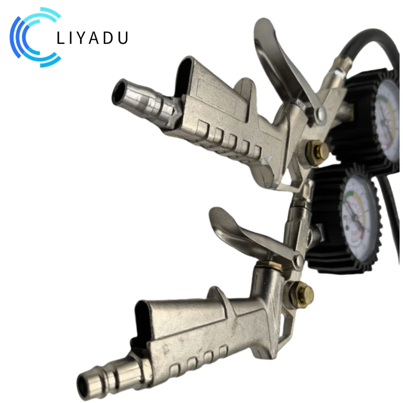 Imagem -03 - Precisão Compressor Pressure Gauge Pistola de Inflação de Pneus Manômetro para Carro Motocicleta Suv Alta