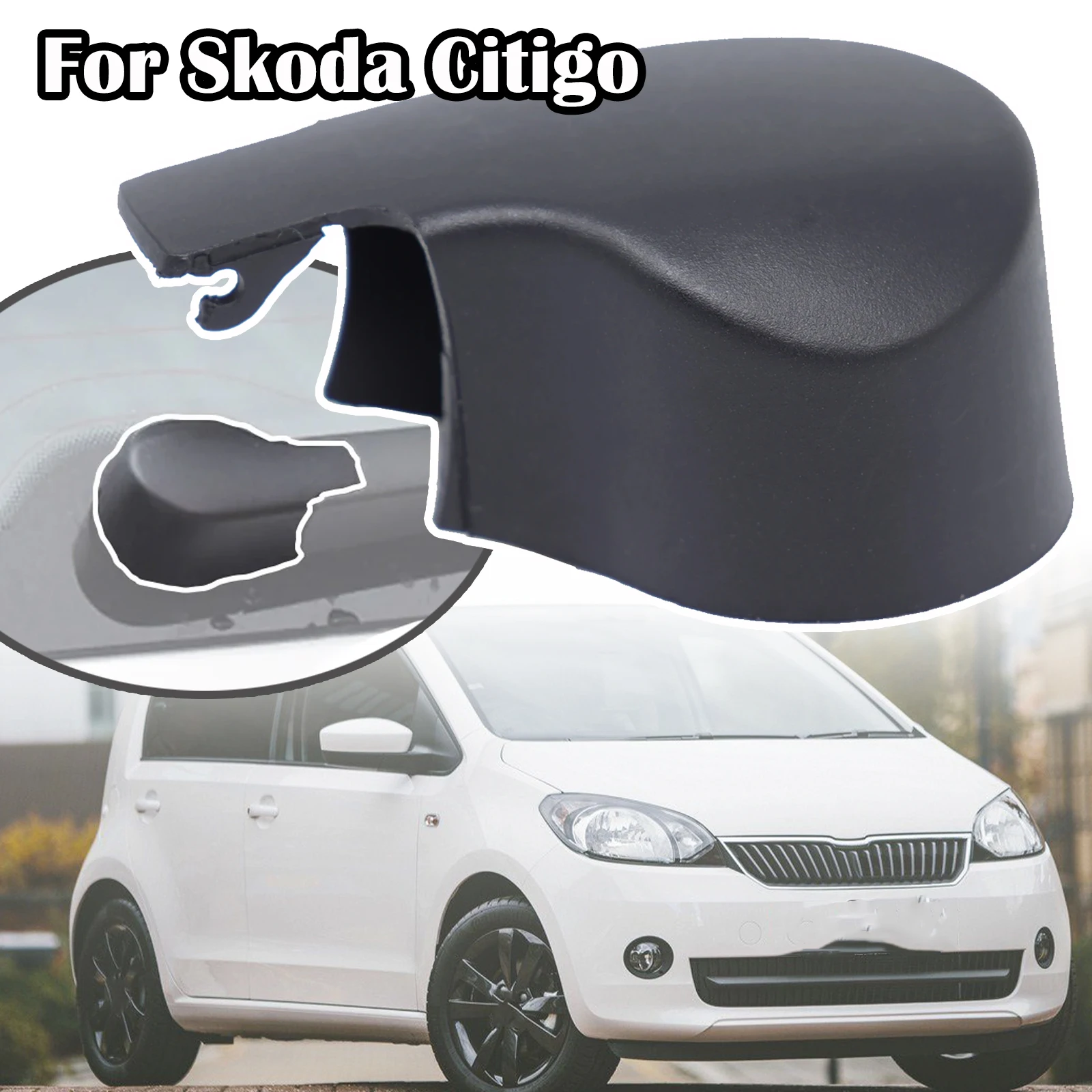 For Skoda Citigo Karoq NU7 Rapid NH1/2/3 Superb B8 Rear Windshield Window Wiper Arm Rocker Bolt Cover Cap 2016 - 2018 2019 Scala