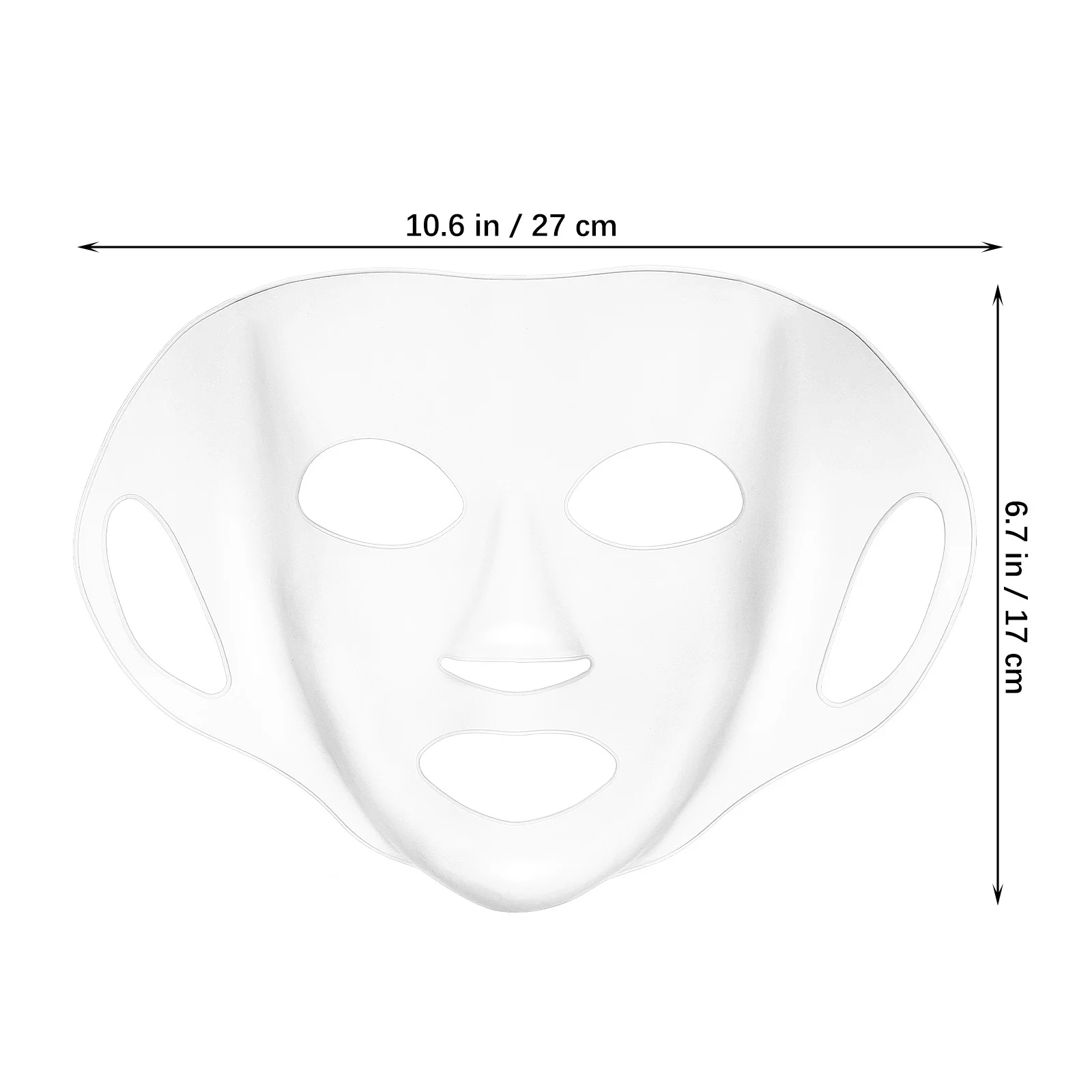 3 pezzi maschera in silicone copertura riutilizzabile coperture per il viso design morbido 3D idratante applicatore viso maschere in gel di silice anti evaporazione