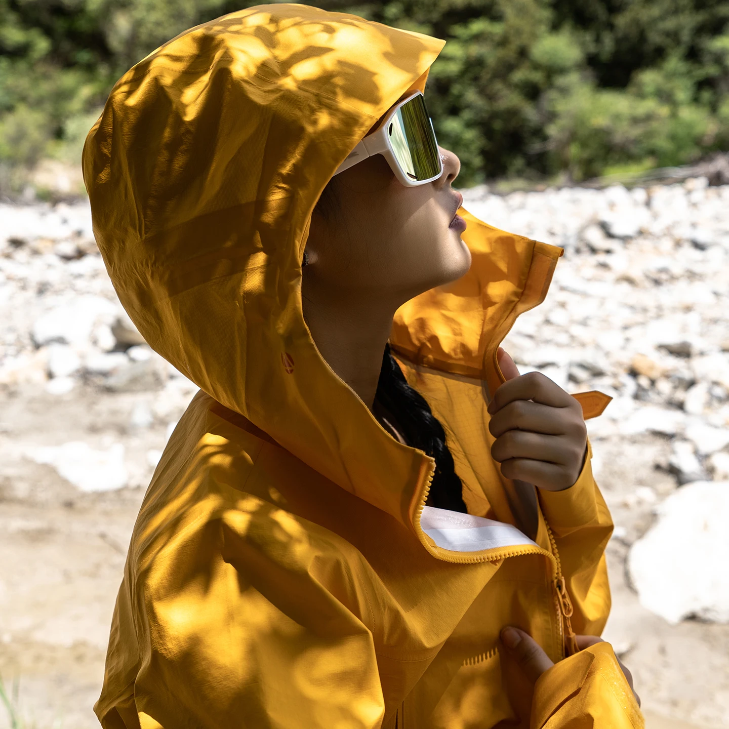 Chaqueta cortavientos Nu-June para mujer, abrigo impermeable de secado rápido para otoño, chaquetas transpirables para exteriores para hombre para acampar, senderismo y pesca