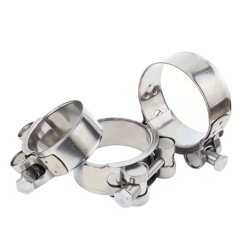 36-63mm New Universal Duty Stainless Steel Motorcycle Exhaust Clamp Clip For Slip-on Type Motorcycle Muffler Silencer