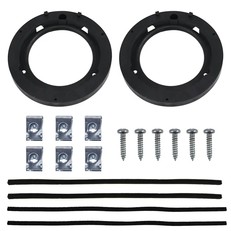 A33K-Car Speaker Mounts For 6.3Inch For Jimny JB64 JB74 2018-2024 Audio Horn Refit Rings Installation Support