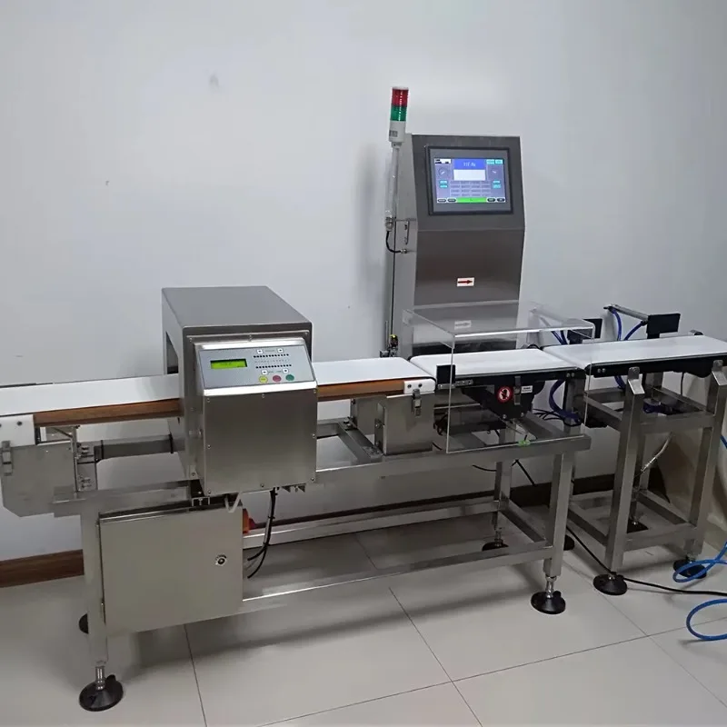 Dynamic Check Weigher Checkweigher Combination Metal Detector for Packaging Line  Food Processing Industry