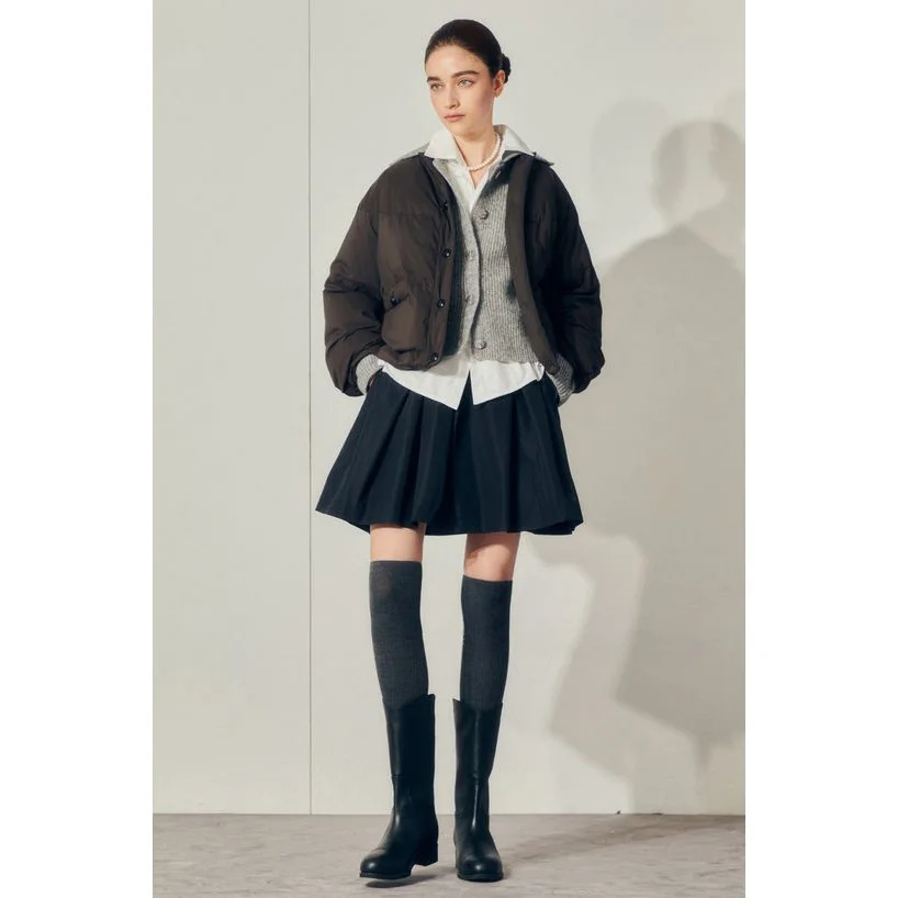 Parka cálida de plumas de ganso, abrigo redondo Ne Dstring para ir al trabajo, prendas de vestir exteriores Jaet cálidas y versátiles para mujer