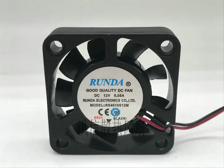 

RUNDA RS4010S12M DC 12В 0.08A 40x40x10 мм 2-проводной Вентилятор охлаждения сервера
