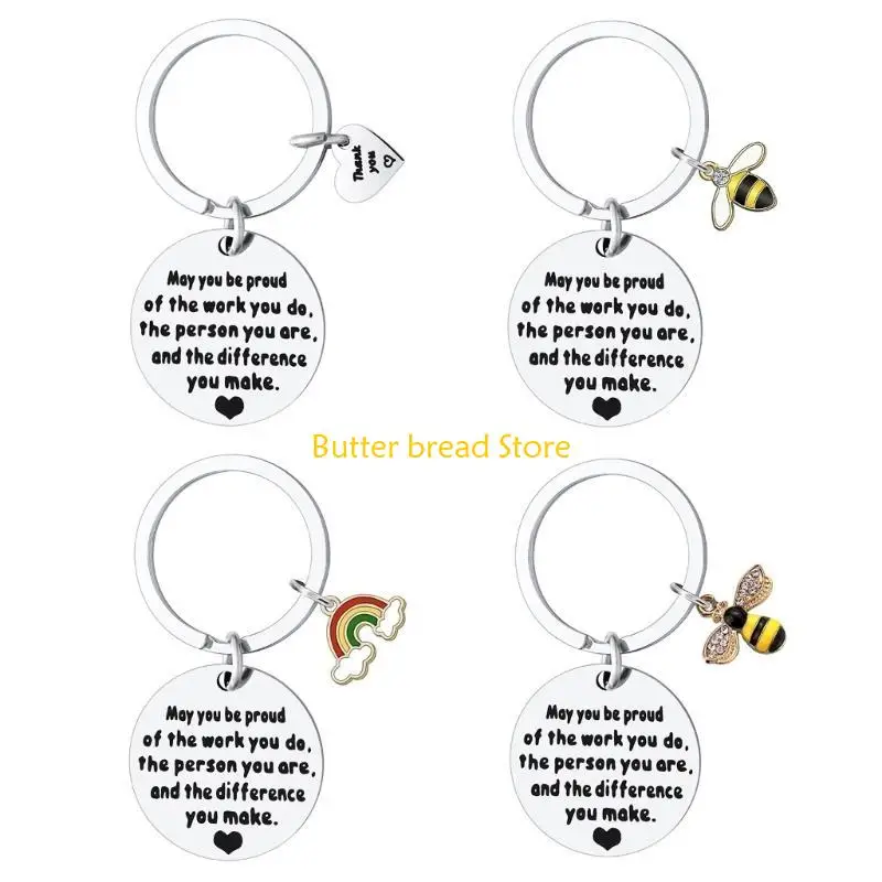 W89C 감사 키 체인 새겨진 글자 키링 키 링크 키 링