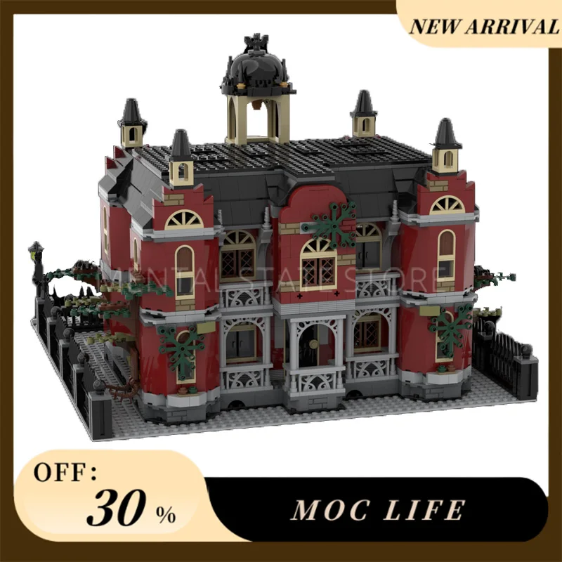 NEW 2447PCS Customized MOC Newbury modular High School Building Blocks Technology Bricks DIY Creative Assembly Toy Holiday Gifts