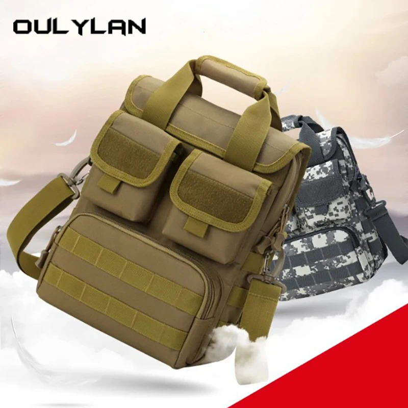 Уличная мужская тактическая сумка размера А4, школьная сумка, военная камуфляжная сумка-мессенджер, сумка для инструментов для мужчин, 900D Оксфорд, водонепроницаемая сумка