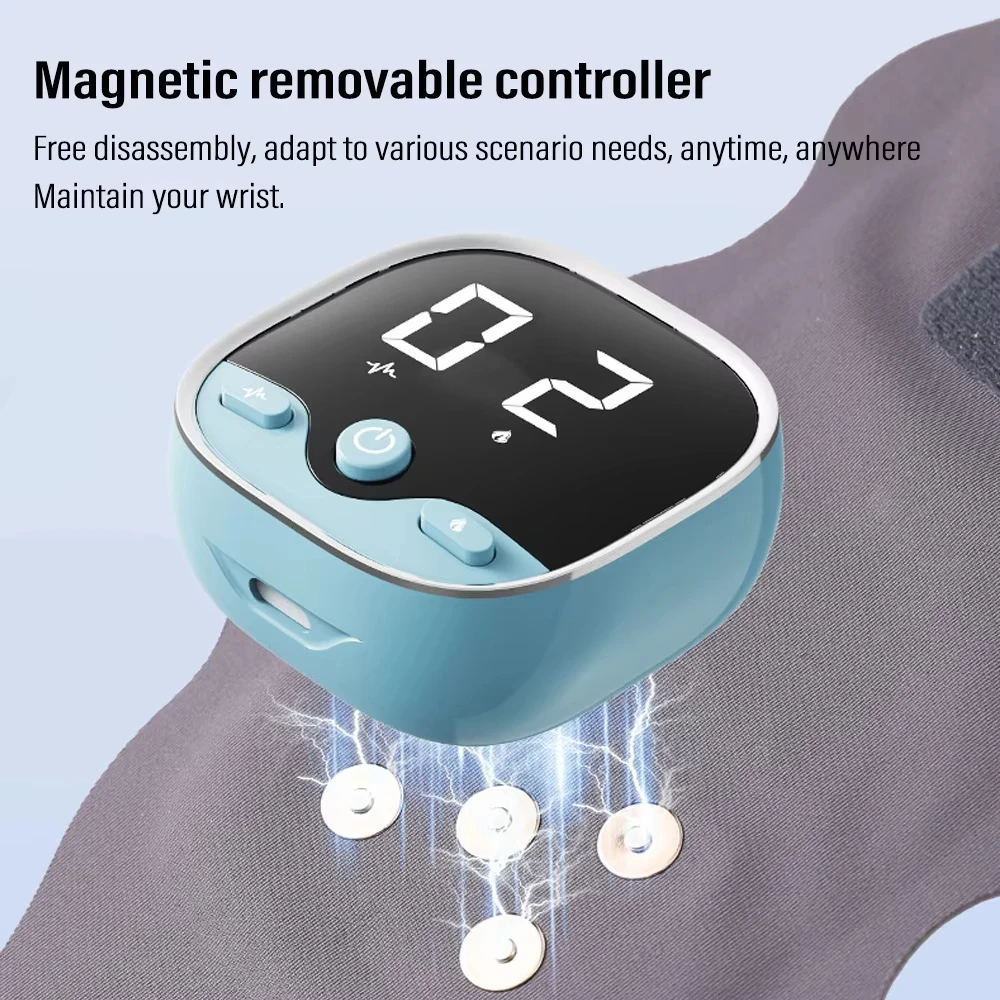 EMS مدلك المعصم حامي المعصم 5 مستويات الساخن ضغط الاهتزاز تدليك الكهربائية نفق الرسغ تنفس اليد الاسترخاء #4