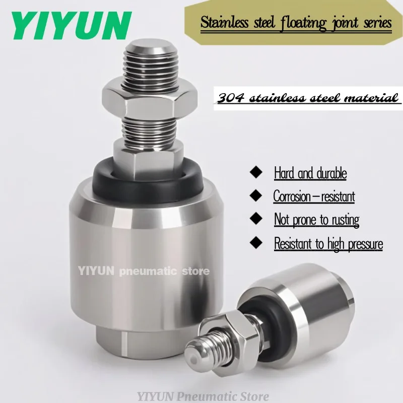 

F-M5X0.8F,F-M6X1.0F,F-M8/M10X1.25F,F-M10X1.5F,F-M12X1.25F,YIYUN,Pneumatic accessories, stainless steel floating joints series