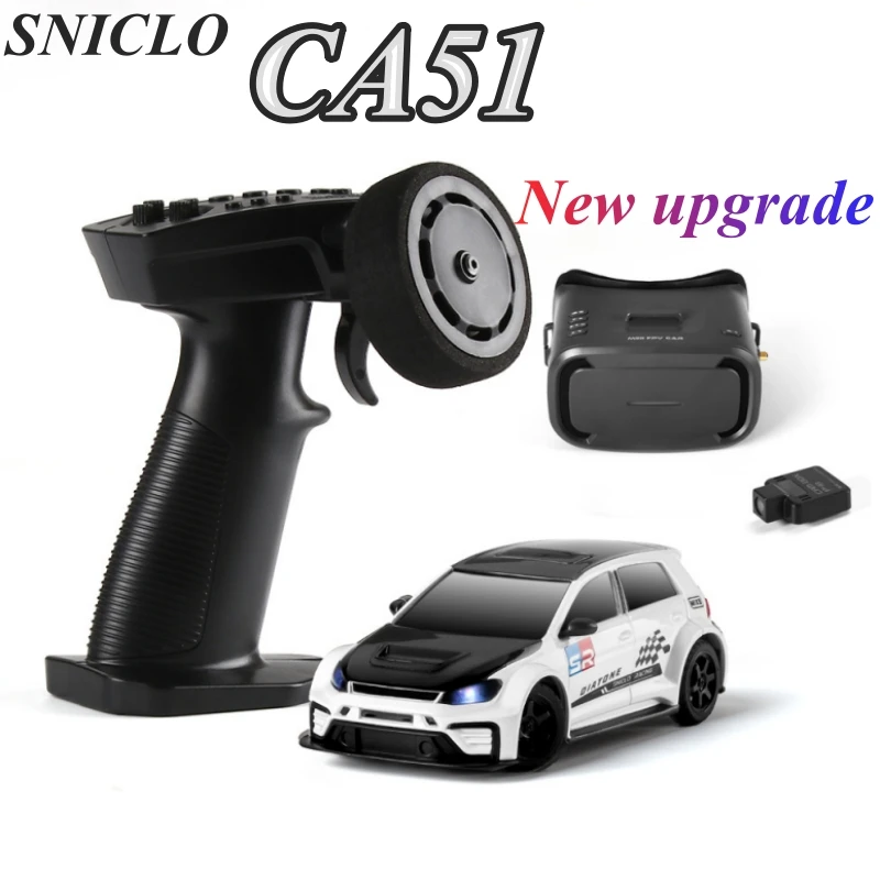 Upgrade SNICLO CA51 1/43 RC Car Fpv First-Person Simulation Lighting With Camera 4WD 2.4GHz RC Drift Car Model Car Toys Gifts