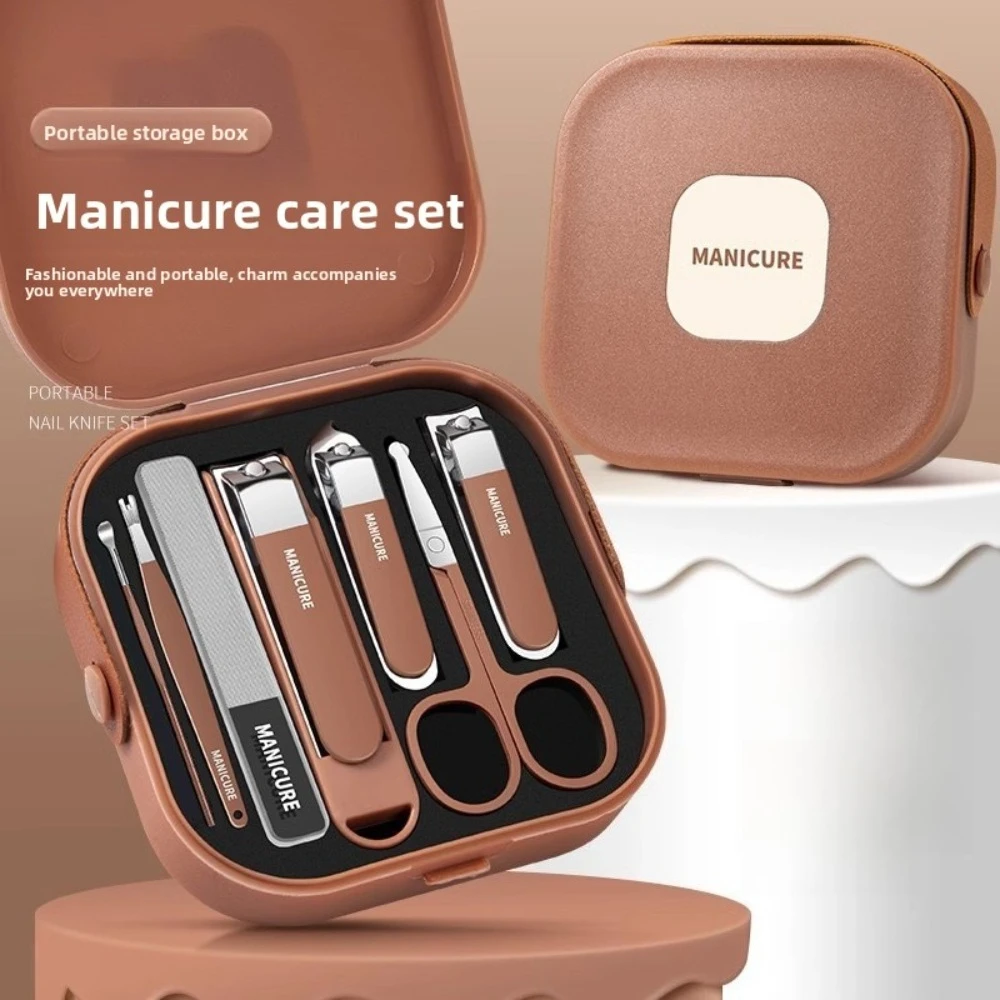 

Stainless Steel Nail Clipper Set with Scissors Cuticle Pusher and Trimmer for Home Salon and Travel Use Women and Men