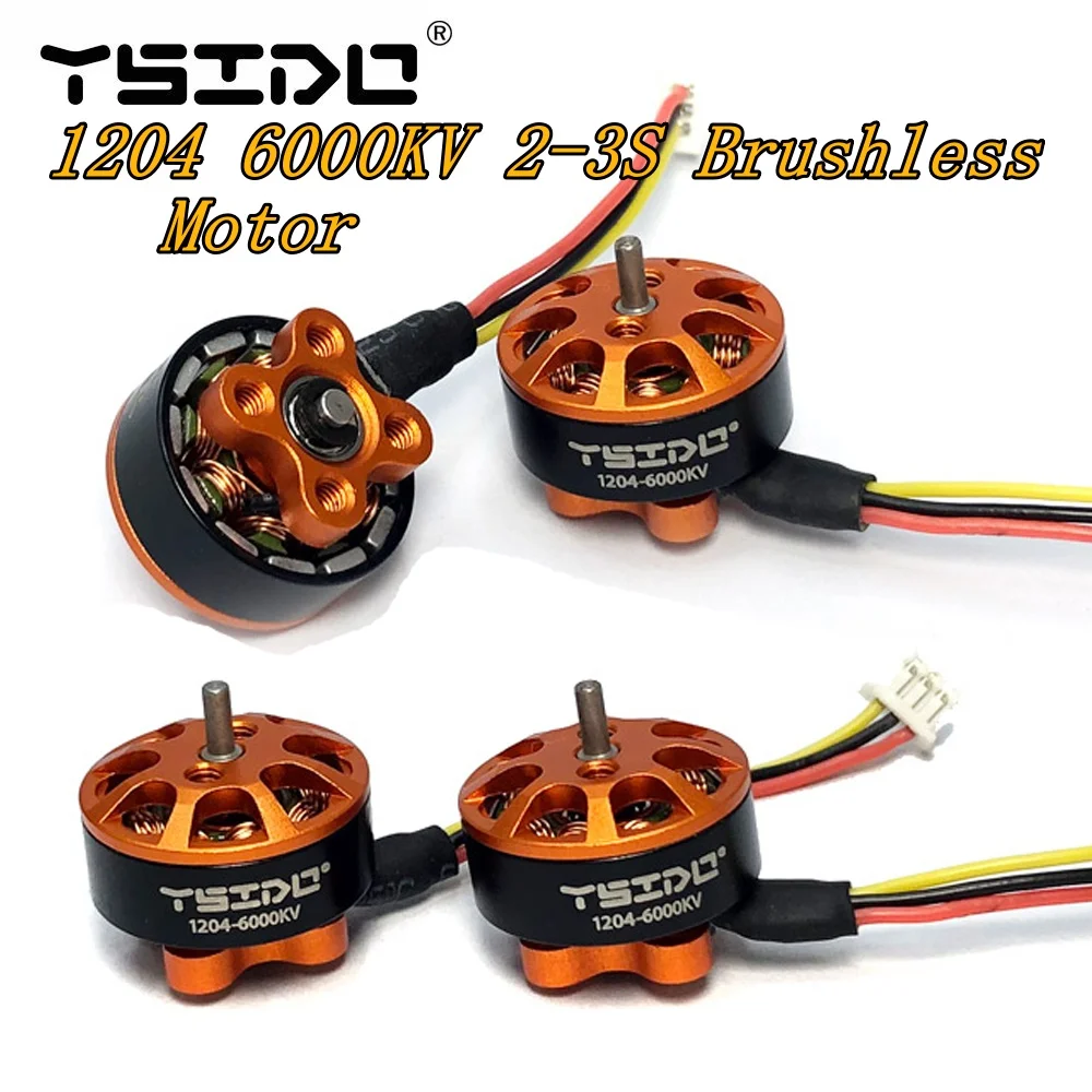 

YSIDO 1204 6000KV 2-3S микро бесщеточный двигатель для Tyro89 FPV Racing Drone 3-дюймовая зубочистка Mini Multirotor 100-150 мм комплект рамы