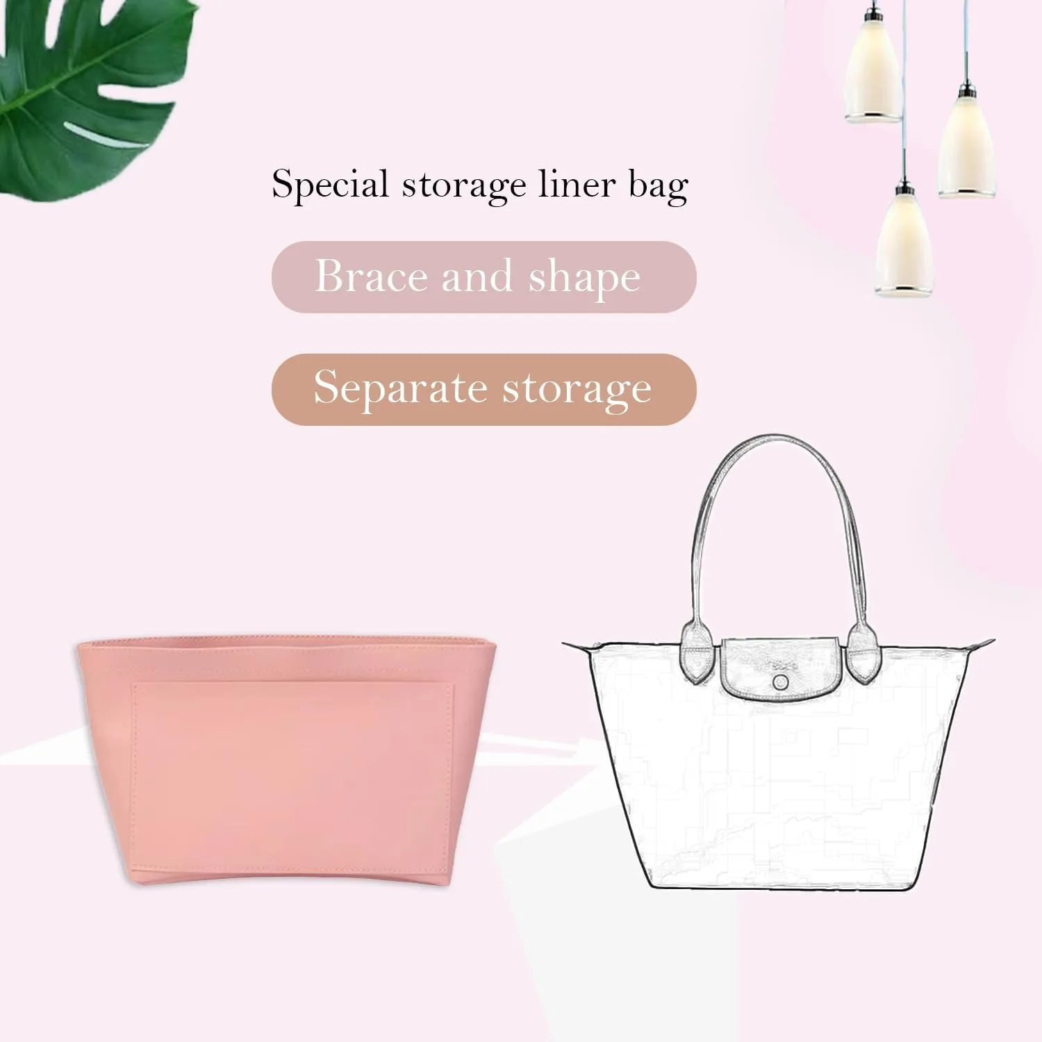 منظمات حقيبة اليد متعددة الجيوب حقيبة بطانة داخلية منظم حقيبة اليد حقيبة حمل حقيبة صغيرة منظم إدراج لحقيبة اليد