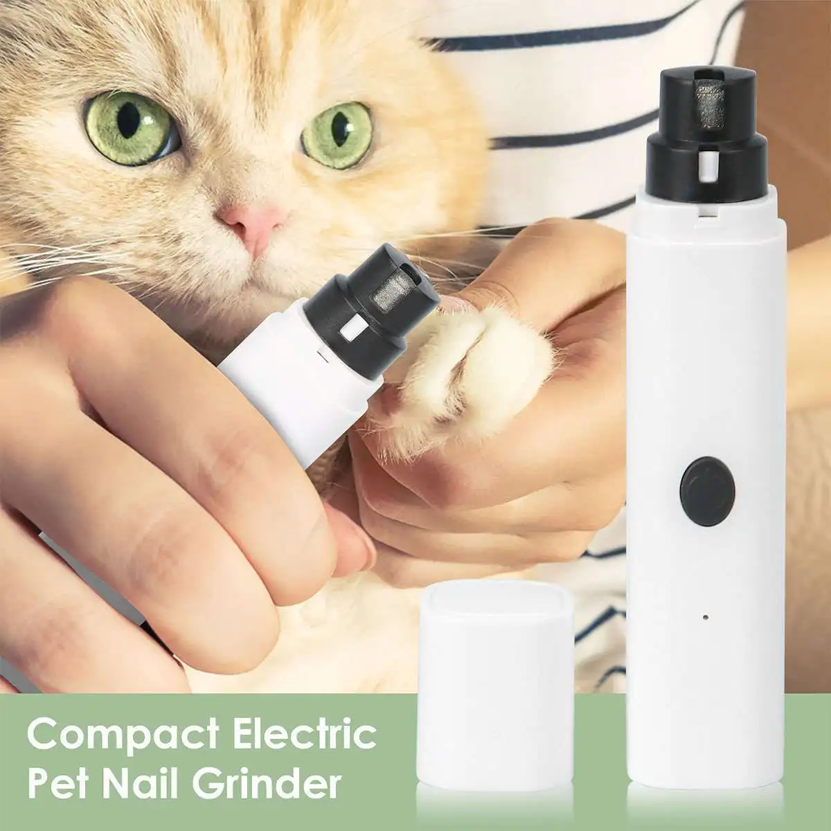 

Electric Pet Nail Grinder for Dogs and Cats Rechargeable Quiet Grooming Tool Clipping Trimmer with LED Light Safe Fast Easy