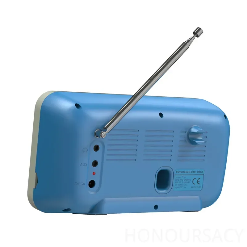C10 EU DAB/ DAB +/FM Radio Digital 2.4 Inci Layar LCD Warna BT 5.0 Radio Bertenaga Baterai Radio Penyiaran Portabel untuk Rumah