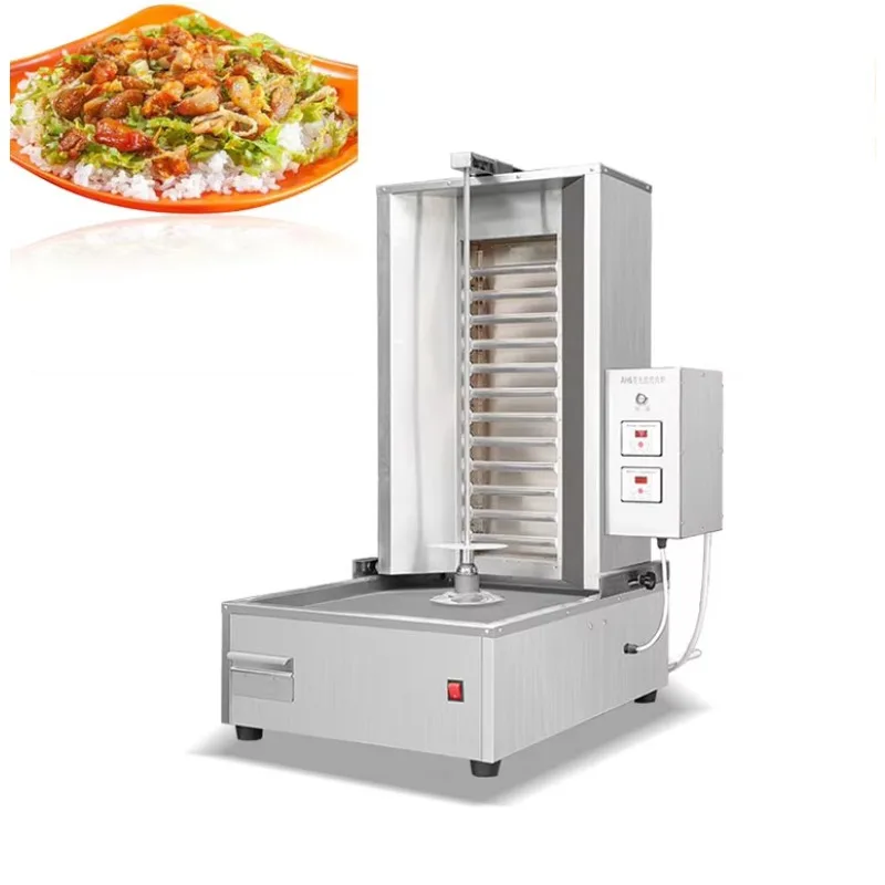 High Efficiency Meat Small Auto Kebab Skewer Machine Meat Dicing Skewer Doner Souvlaki Grill Machine
