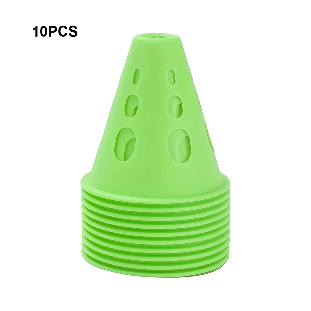 10pcs/set Marking Training Road Cone Sturdy And Portable Tool For Soccer Training And Traffic yellow