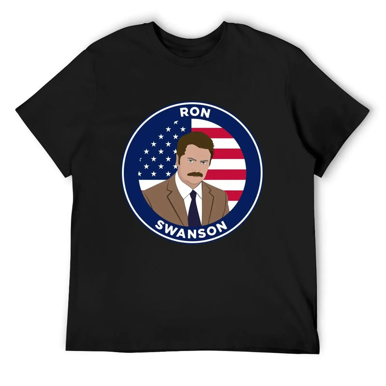 

Ron Swanson - Parks and Rec T-Shirt anime tshirt anime figures customs custom t shirt Short sleeve tee men