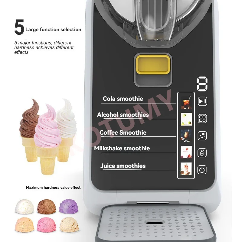 

Automatic Cleaning Snow Drink Machine Compact Smoothie/Milkshake Machine Use One Click Ice Planer with Milkshake&Ice Cream Modes