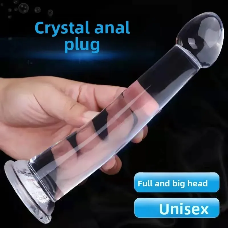 Elastic Jelly Toy with Tapered Shaft Bubble Tip Hands-free Suction Cup Anal Expansion Device Back Court Bead Plug G-spot Adult - view 3