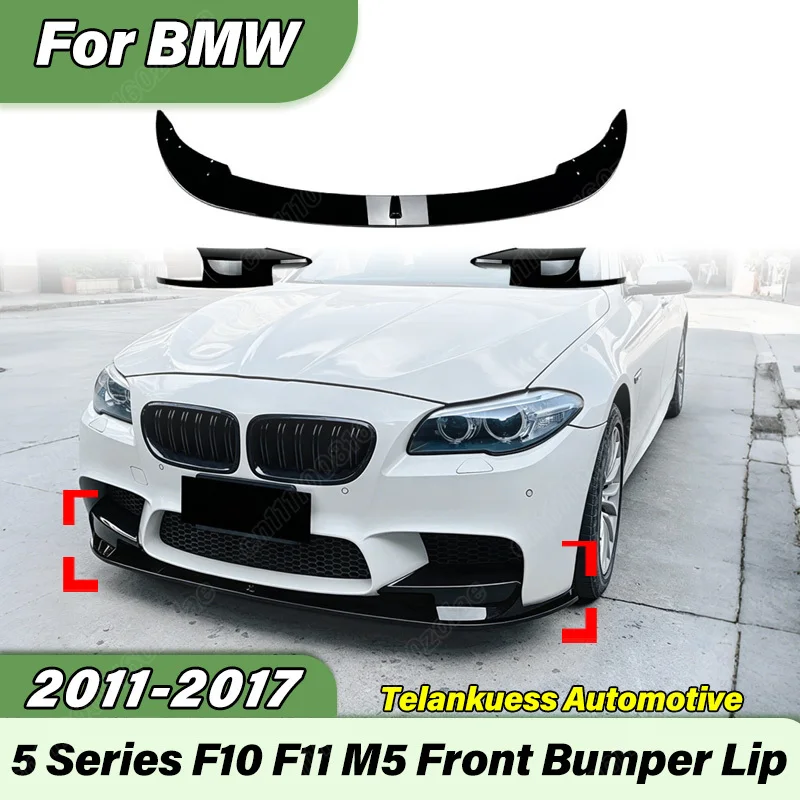 

For BMW F10 F11 M5 2011 2012 2013 2014 2015 2016 2017 Automobile Front Bumper Lip Blade Tail Wing Front Chin Spoiler Body Kit