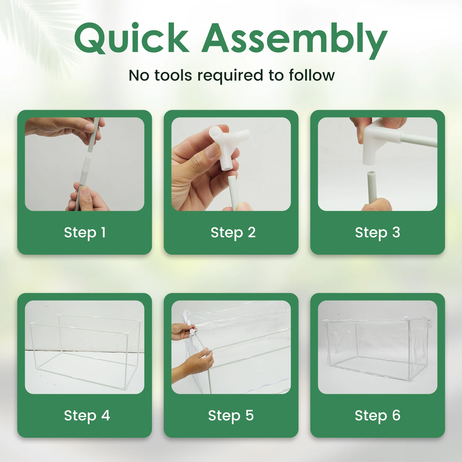 Greenhouse Plant Garden Tent  PVC Cover Insect-Proof Bird Portable Winter Flower Warm Room Anti-uv Windproof Planting Greenhouse