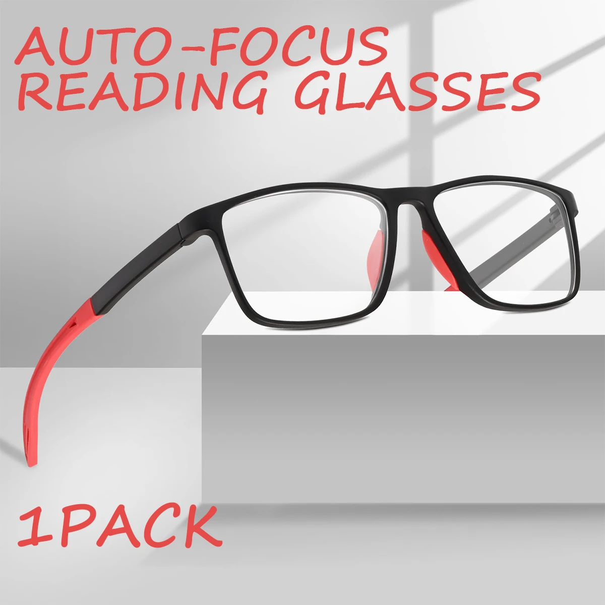 

1 шт., мужские и женские очки для чтения с автофокусом и фильтрацией синего света, компьютерные очки для чтения с металлическими петлями