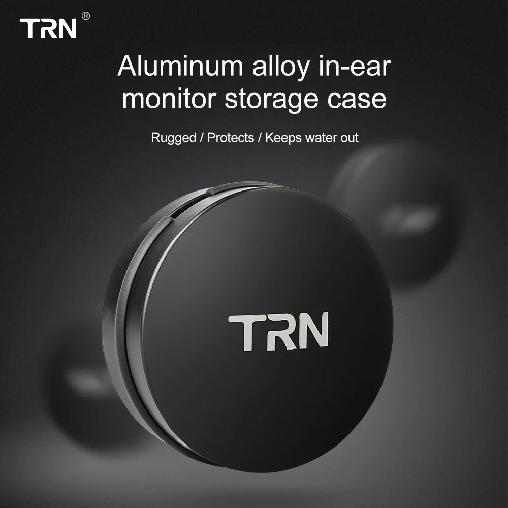 Portable Storage Case TRN Metal Aluminum Alloy In-ear Earphone Accessories Earphone Hard Waterproof  Bag Box Earphone For X6